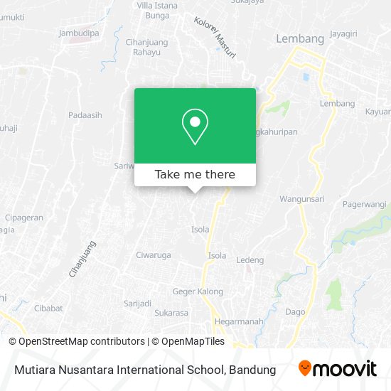 Mutiara Nusantara International School map