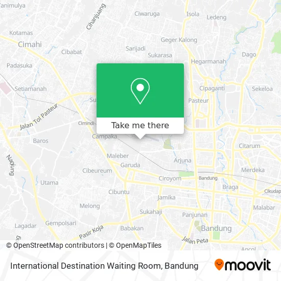International Destination Waiting Room map