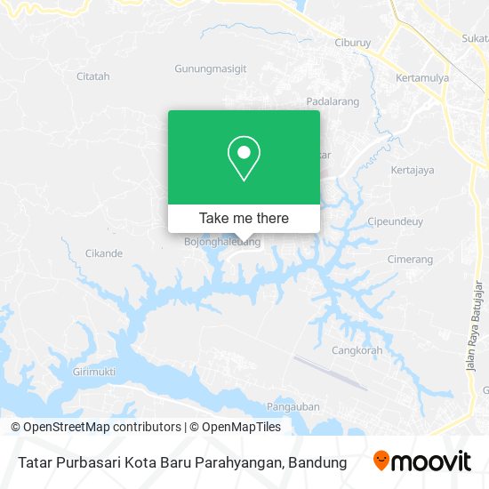 Tatar Purbasari Kota Baru Parahyangan map