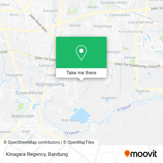 Kinagara Regency map