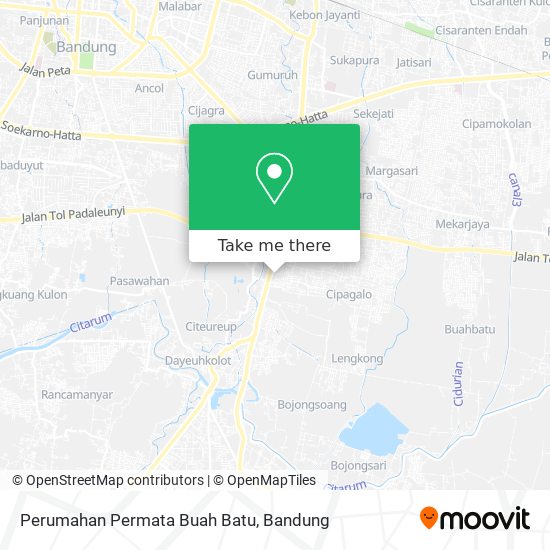 Perumahan Permata Buah Batu map