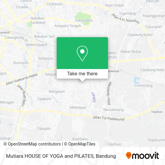 Mutiara HOUSE OF YOGA and PILATES map