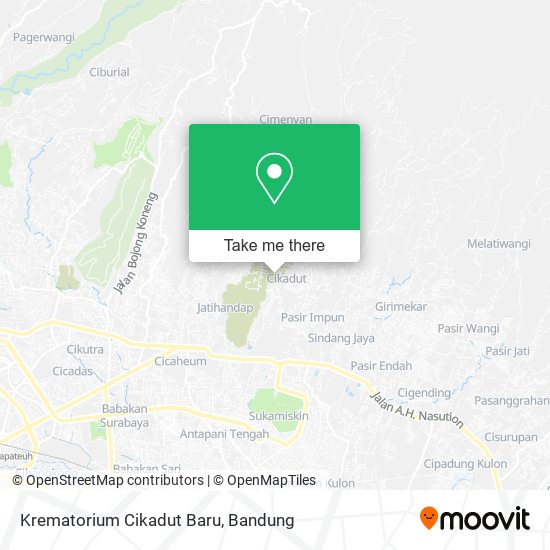 Krematorium Cikadut Baru map