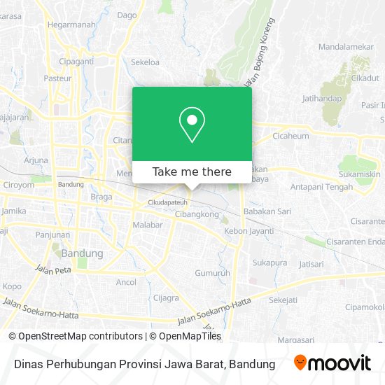 Dinas Perhubungan Provinsi Jawa Barat map