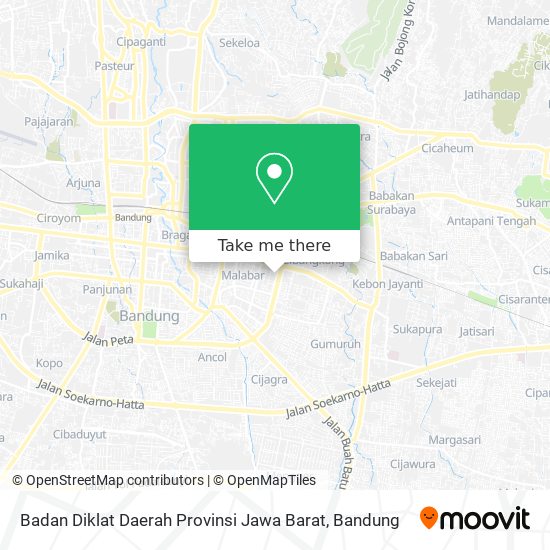 Badan Diklat Daerah Provinsi Jawa Barat map