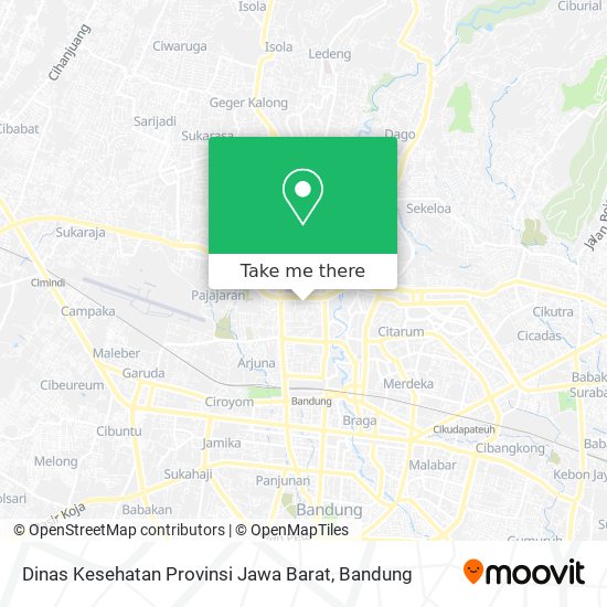 Dinas Kesehatan Provinsi Jawa Barat map