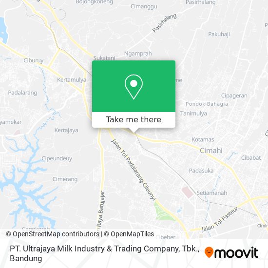 PT. Ultrajaya Milk Industry & Trading Company, Tbk. map