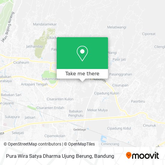Pura Wira Satya Dharma Ujung Berung map
