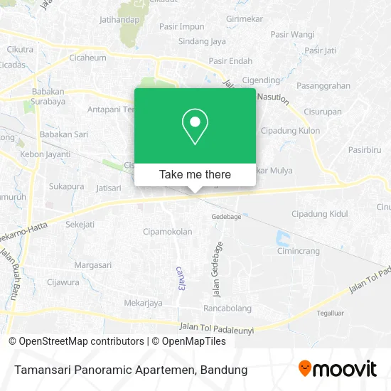 Tamansari Panoramic Apartemen map