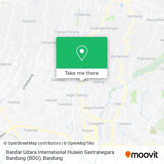 Bandar Udara International Husein Sastranegara Bandung (BDO) map