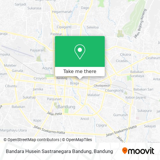 Bandara Husein Sastranegara Bandung map