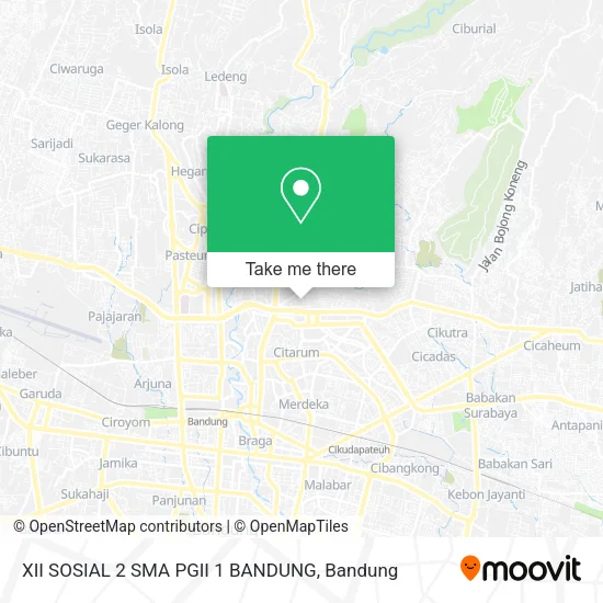 XII SOSIAL 2 SMA PGII 1 BANDUNG map