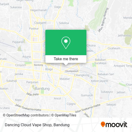 Dancing Cloud Vape Shop map