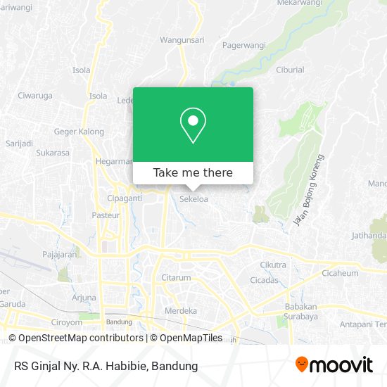 RS Ginjal Ny. R.A. Habibie map