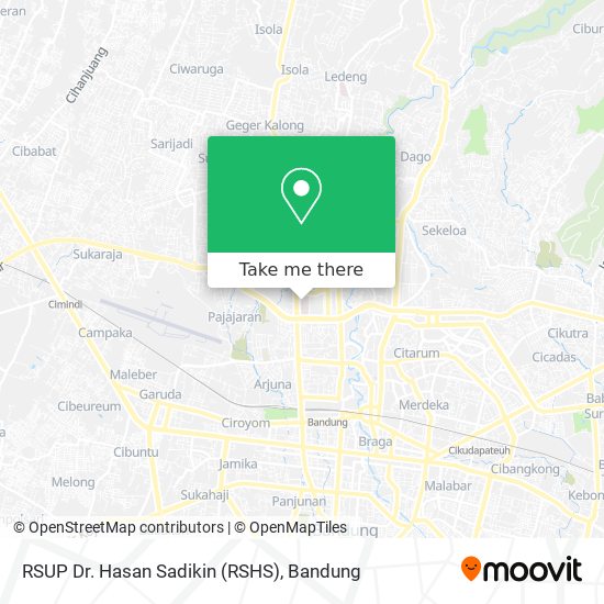 RSUP Dr. Hasan Sadikin (RSHS) map
