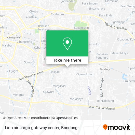 Lion air cargo gateway center map