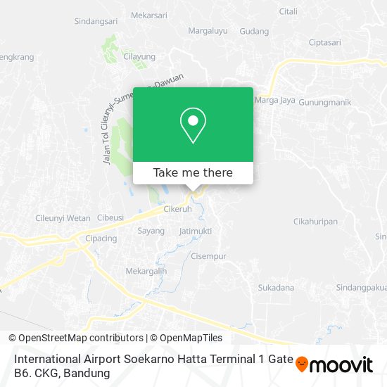 International Airport Soekarno Hatta Terminal 1 Gate B6. CKG map