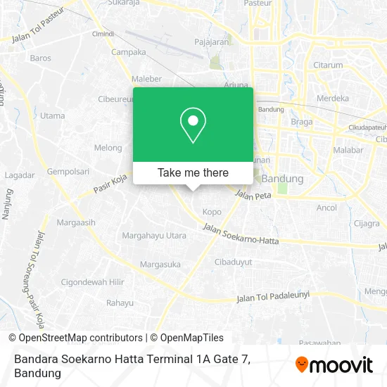 Bandara Soekarno Hatta  Terminal 1A Gate 7 map