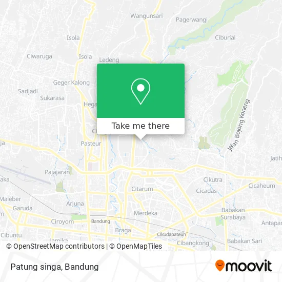 Patung singa map