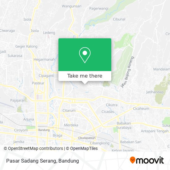 Pasar Sadang Serang map