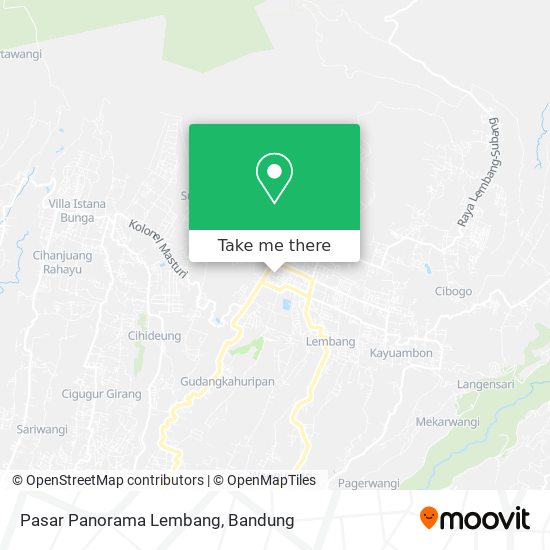 Pasar Panorama Lembang map