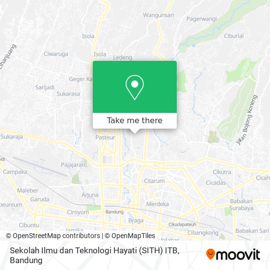 Sekolah Ilmu dan Teknologi Hayati (SITH) ITB map