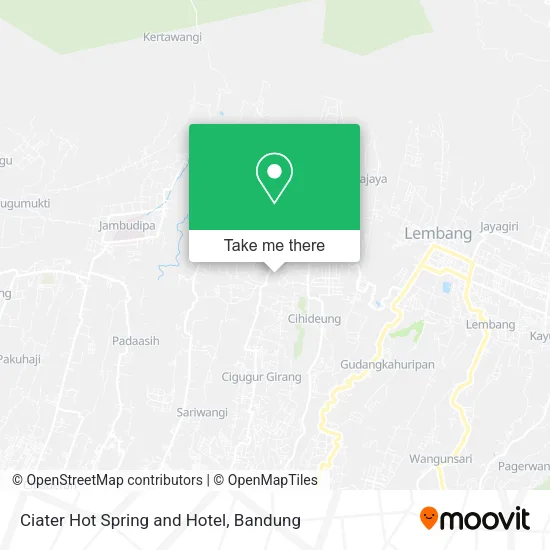 Ciater Hot Spring and Hotel map