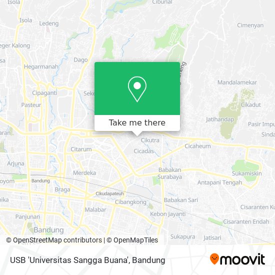 USB 'Universitas Sangga Buana' map