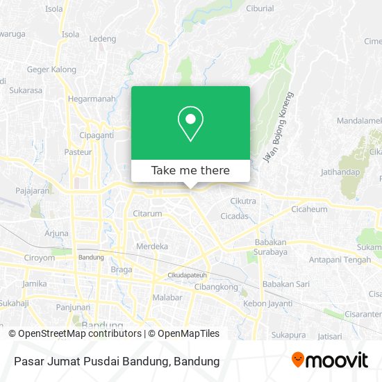 Pasar Jumat Pusdai Bandung map