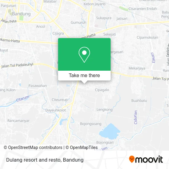 Dulang resort and resto map