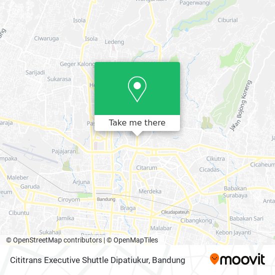 Cititrans Executive Shuttle Dipatiukur map