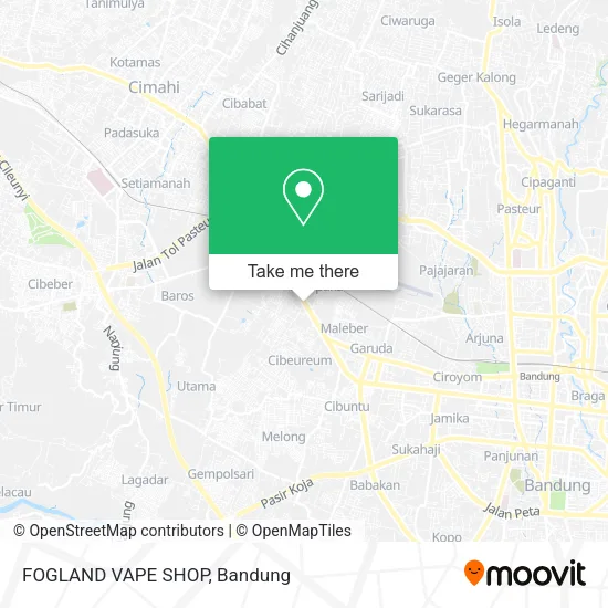 FOGLAND VAPE SHOP map