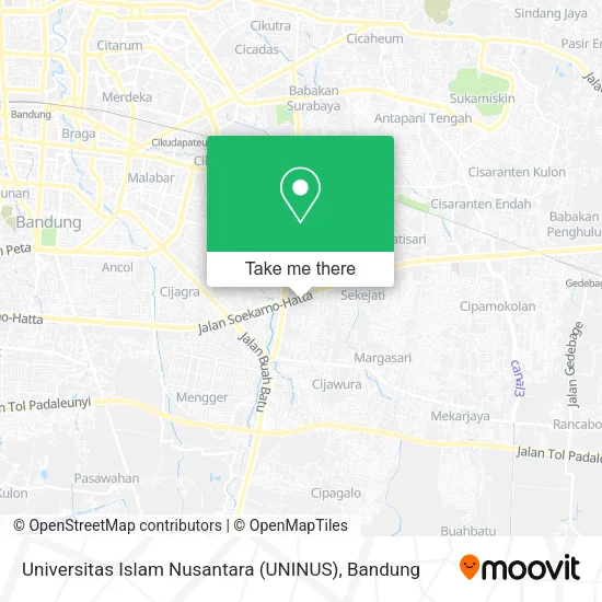 Universitas Islam Nusantara (UNINUS) map