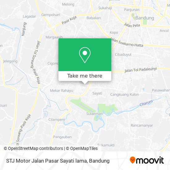STJ Motor Jalan Pasar Sayati lama map