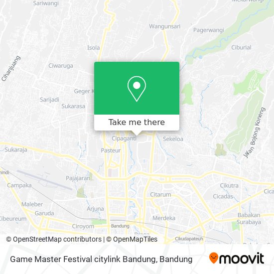 Game Master Festival citylink Bandung map