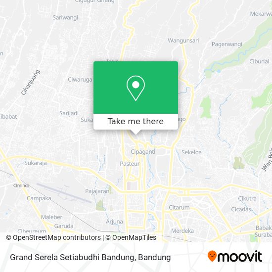 Grand Serela Setiabudhi Bandung map