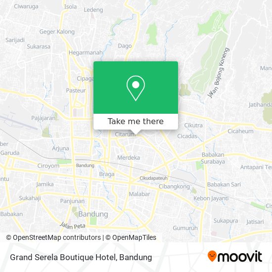 Grand Serela Boutique Hotel map