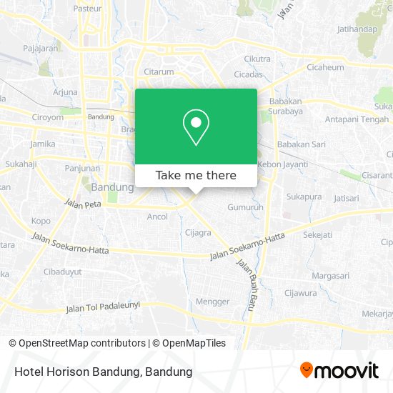 Hotel Horison Bandung map