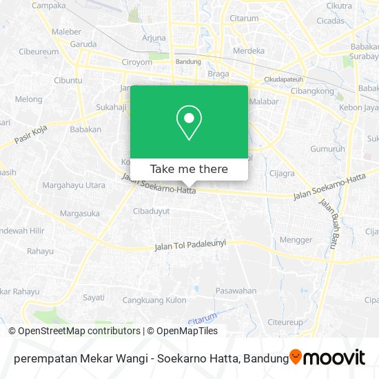 perempatan Mekar Wangi - Soekarno Hatta map
