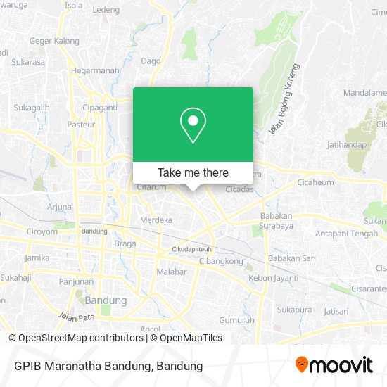 GPIB Maranatha Bandung map