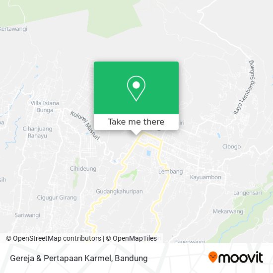Gereja & Pertapaan Karmel map