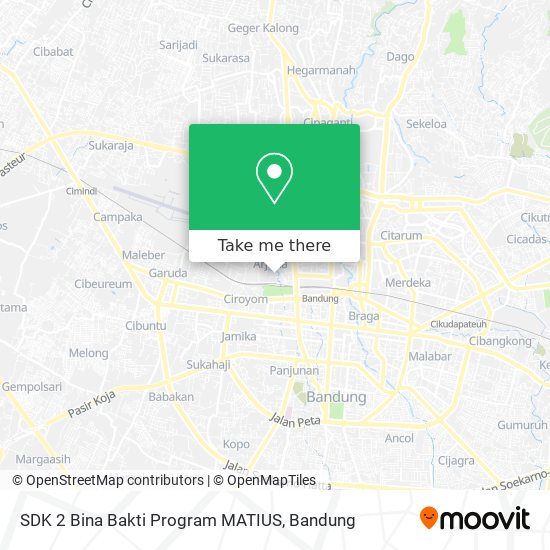 SDK 2 Bina Bakti Program MATIUS map