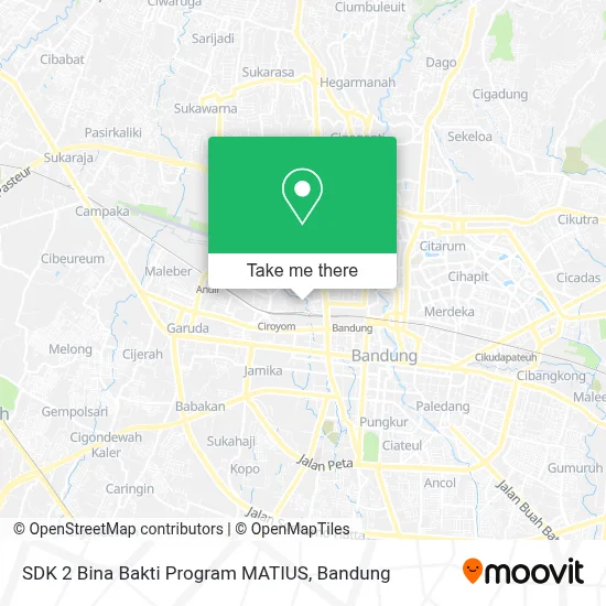 SDK 2 Bina Bakti Program MATIUS map