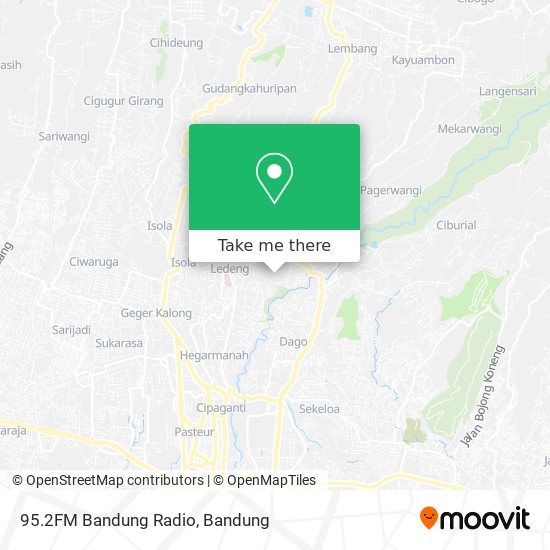 95.2FM Bandung Radio map