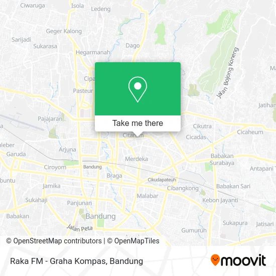 Raka FM - Graha Kompas map