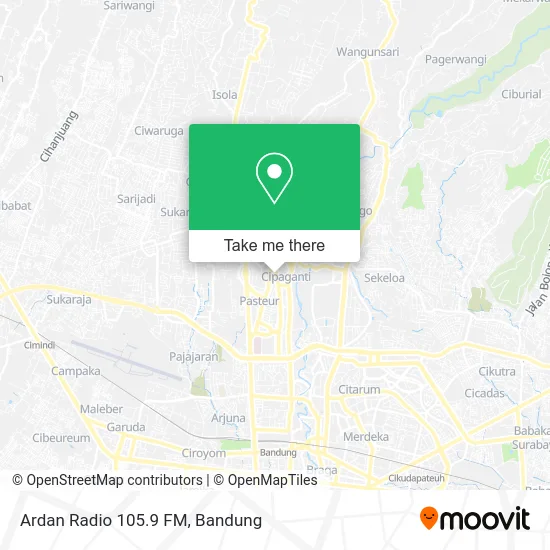 Ardan Radio 105.9 FM map