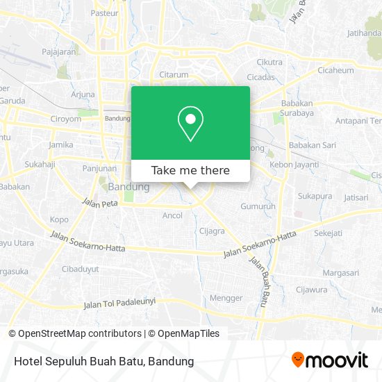 Hotel Sepuluh Buah Batu map