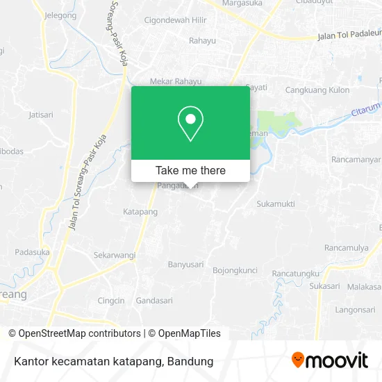 Kantor kecamatan katapang map