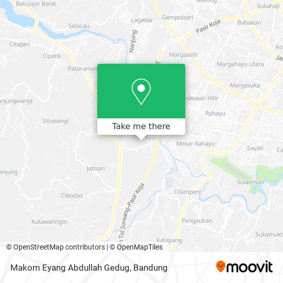 Makom Eyang Abdullah Gedug map