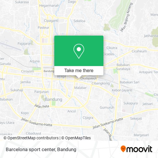Barcelona sport center map